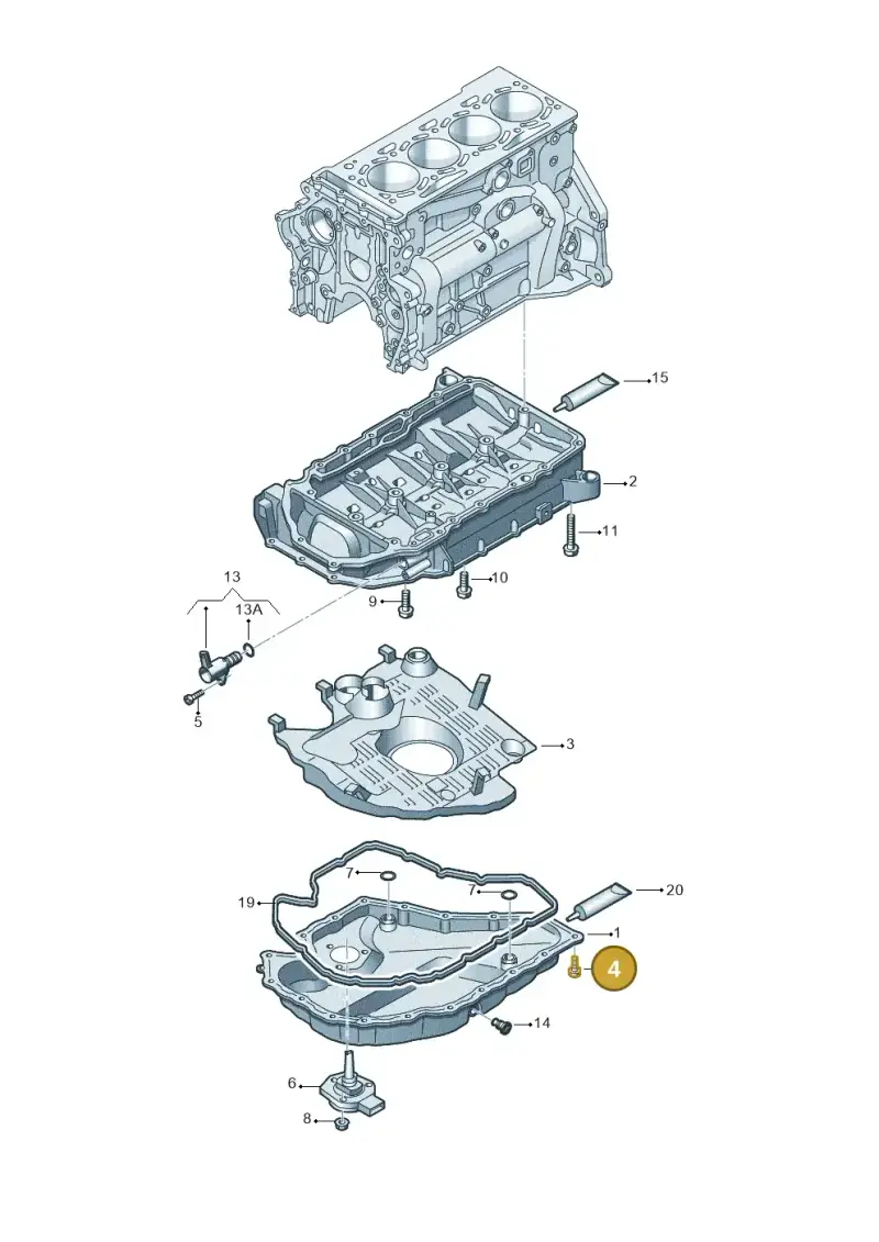 N10839701 — Volkswagen Arteon (2017-2023) diagram 746103110, position 4