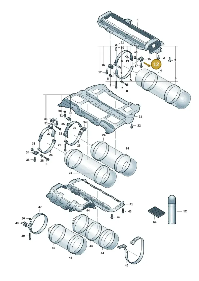 N10853201 — Volkswagen Caddy Maxi Kombi (2020-2024) diagram 2ka201010, position 12