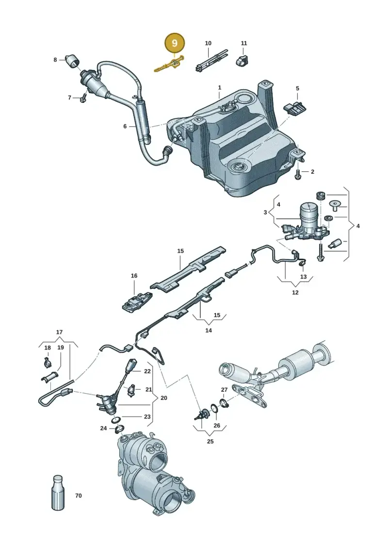 N10878501 — Volkswagen Passat estate (2023-) diagram 793253058, position 9