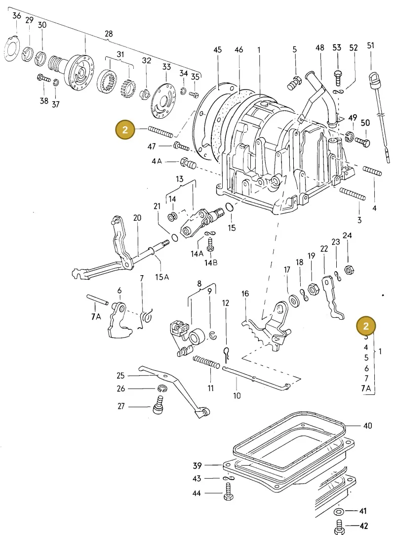N90002802 — Volkswagen Scirocco (1976-1978) diagram 001027000, position 2