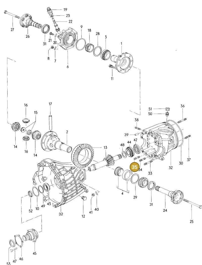 N90002802 — Audi Fox (1972-1976) diagram 017046000, position 35