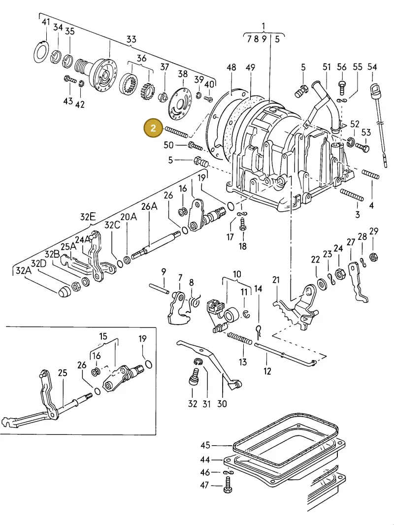 N90002802 — Volkswagen Scirocco (1978-1980) diagram 027053000, position 2