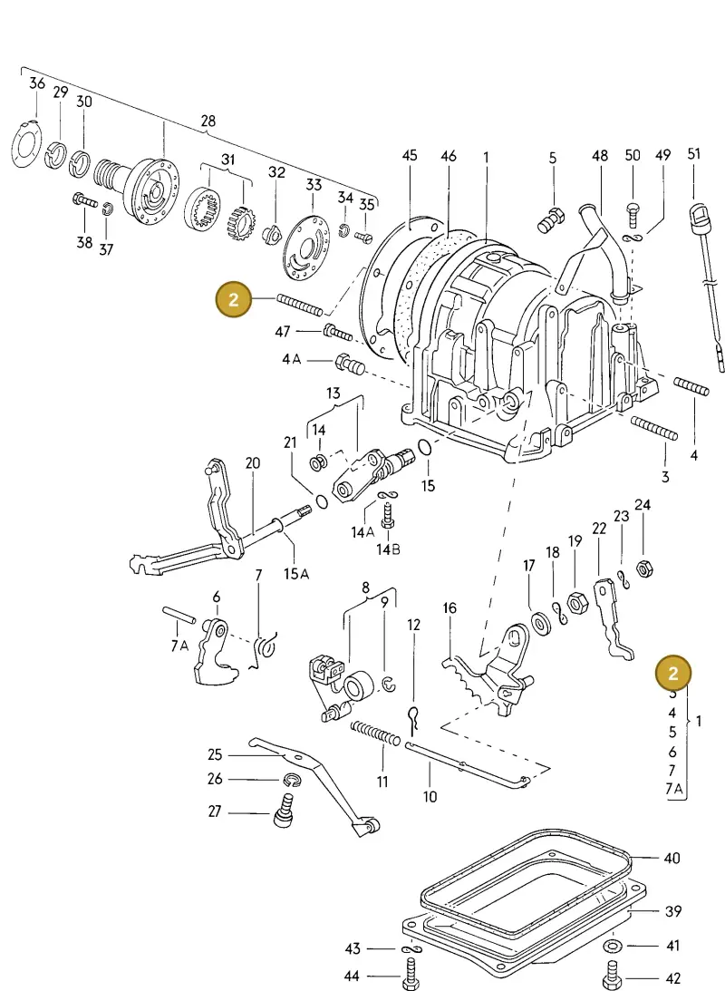N90002802 — Volkswagen Scirocco (1974-1976) diagram 028027000, position 2