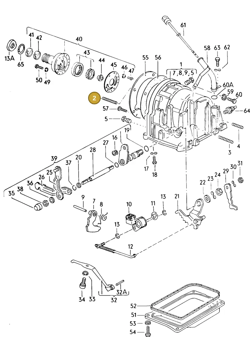 N90002802 — Volkswagen CADDY (1982-1992) diagram 043038100, position 2