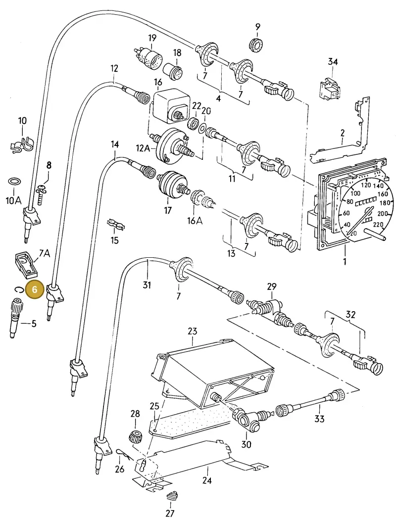 N90015401 — Volkswagen Jetta                  89 (1988-1989) diagram 014239000, position 6