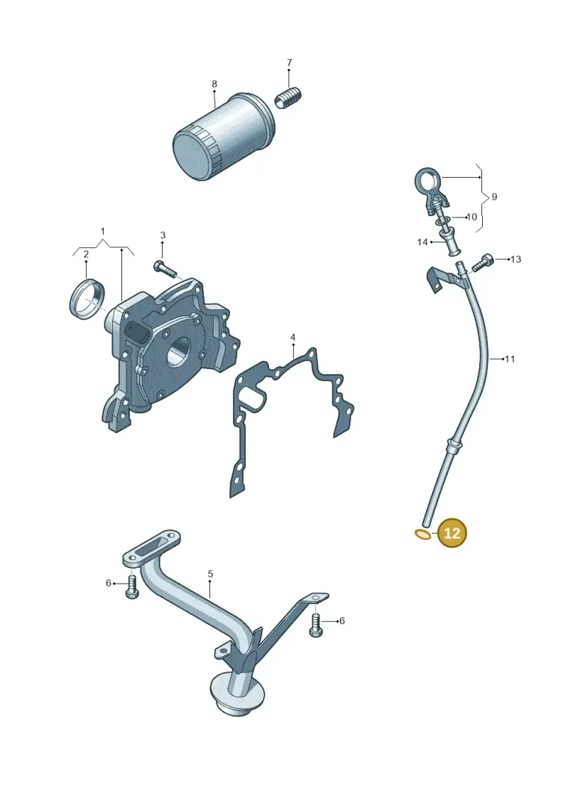 N90032204 — Volkswagen Golf Plus (2011-2014) diagram 729115030, position 12