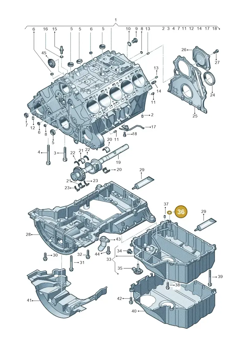 N90039603 — Volkswagen Touareg                08> (2007-) diagram 274103300, position 36