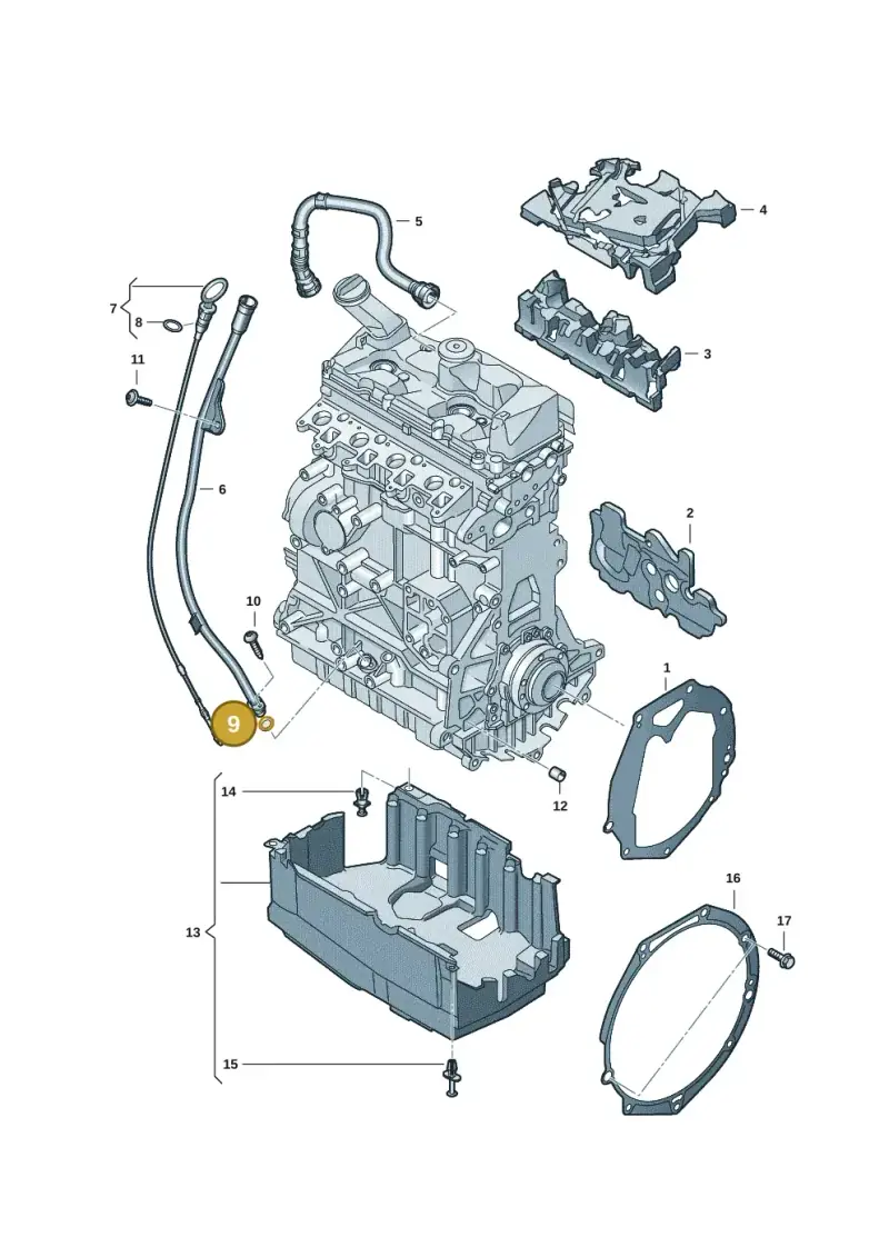N90043201 — Volkswagen Transport. multivan (2019-2024) diagram 7ep103950, position 9