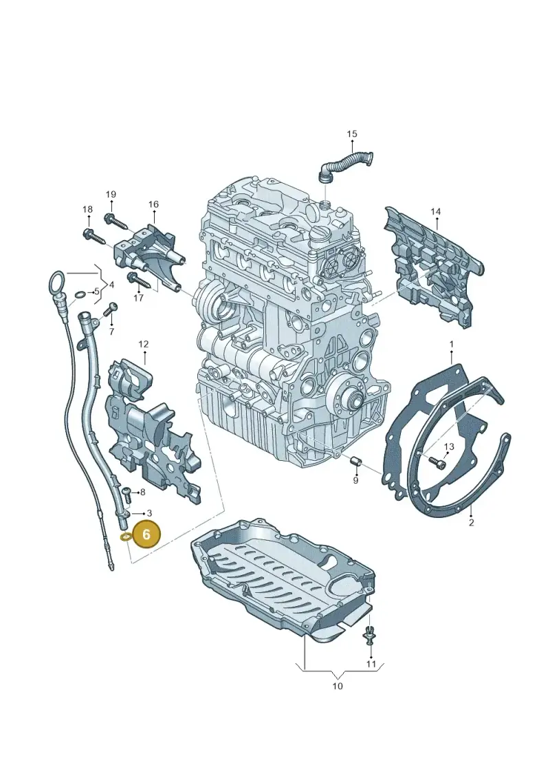 N90043201 — Volkswagen Multivan (2021-) diagram 7t0103975, position 6