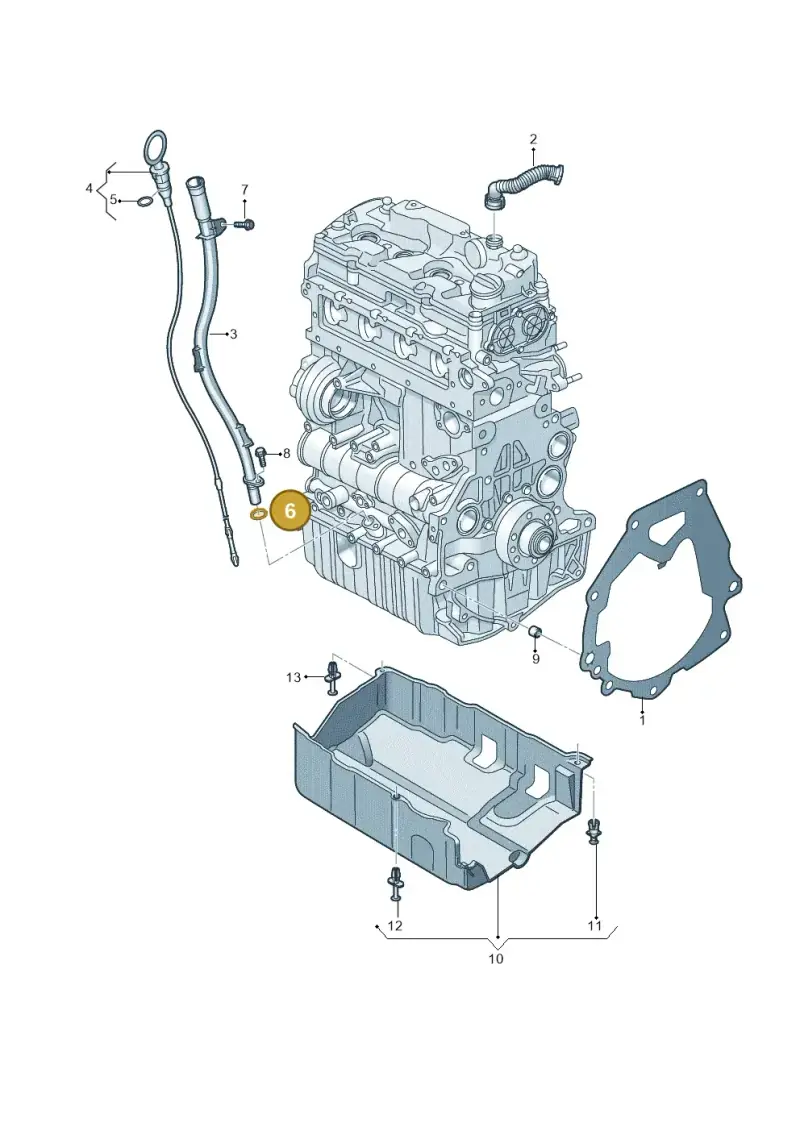 N90043201 — Volkswagen Caddy Maxi Kombi (2020-2024) diagram 827103900, position 6