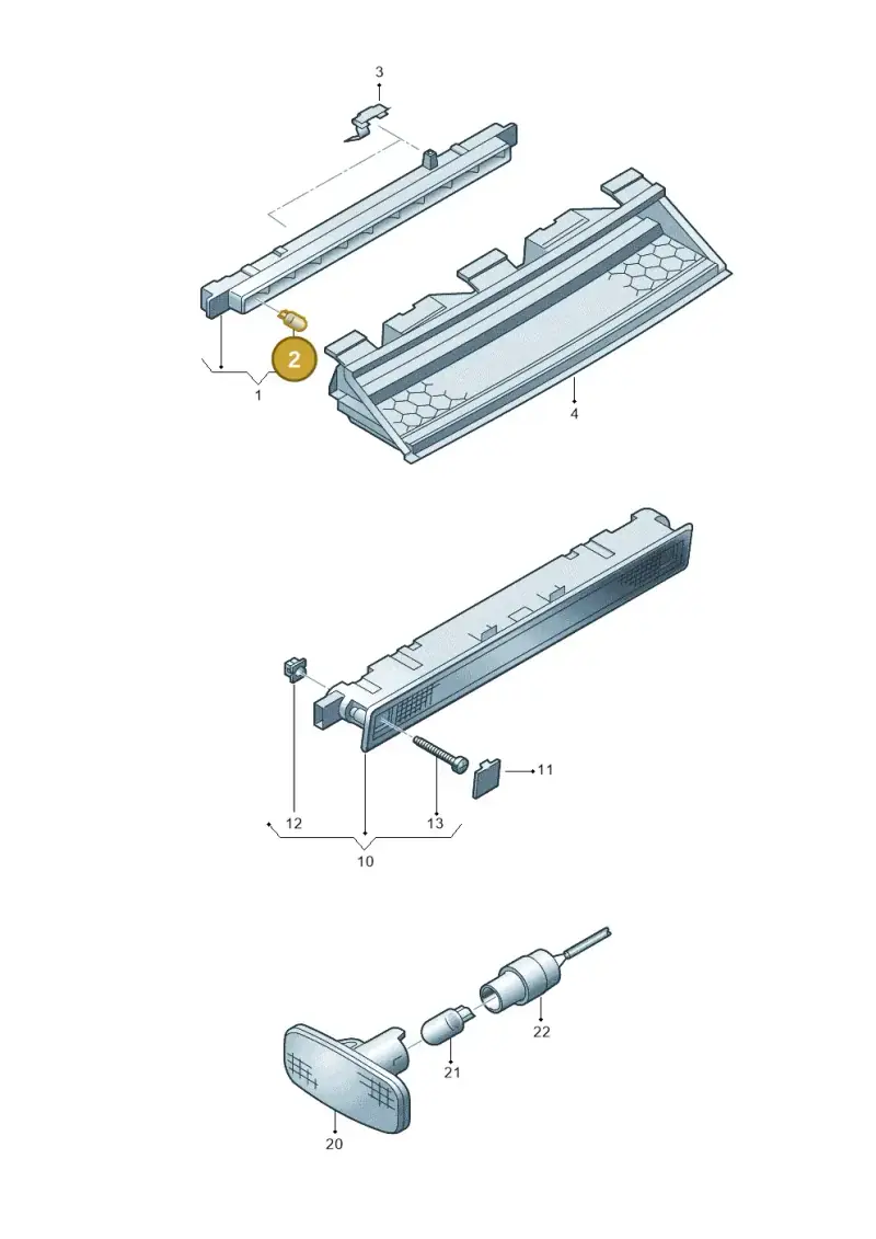 N90051002 — Audi RS6 qu. (2003-2004) diagram 260945600, position 2