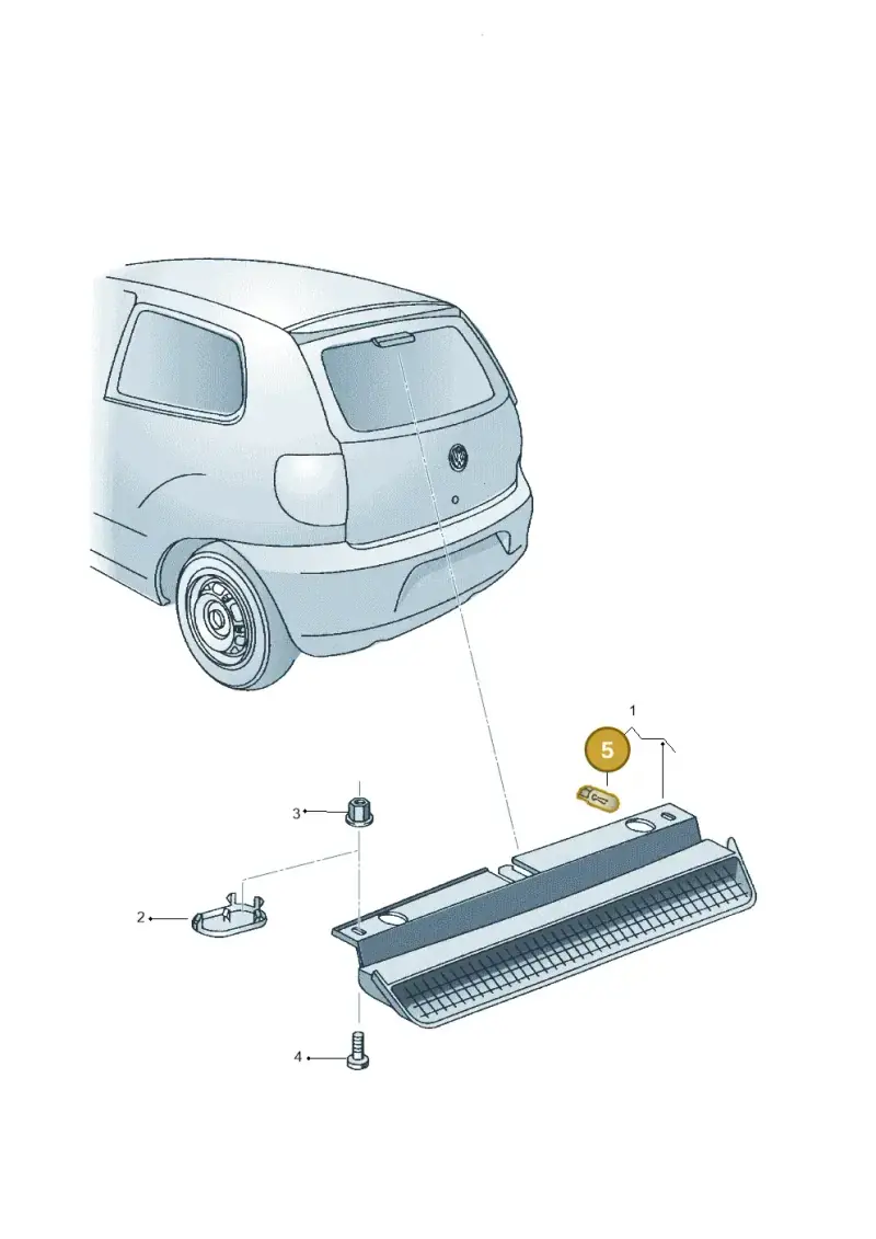N90051002 — Volkswagen FOX                  M.05> (2005-) diagram 357945600, position 5