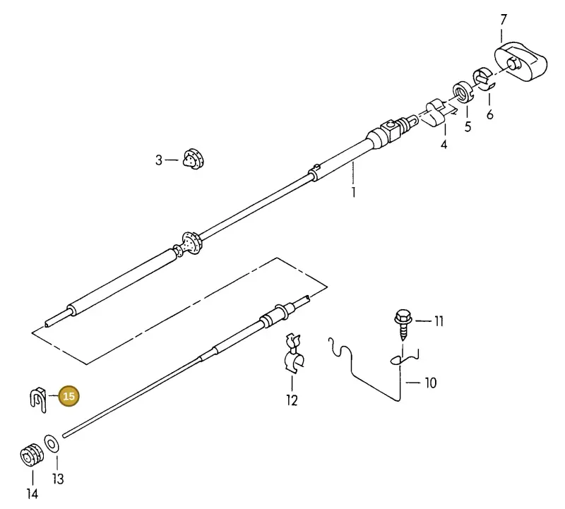 N90052702 — Volkswagen GOLF VAR./VENTO (1996-1999) diagram 121711650, position 15