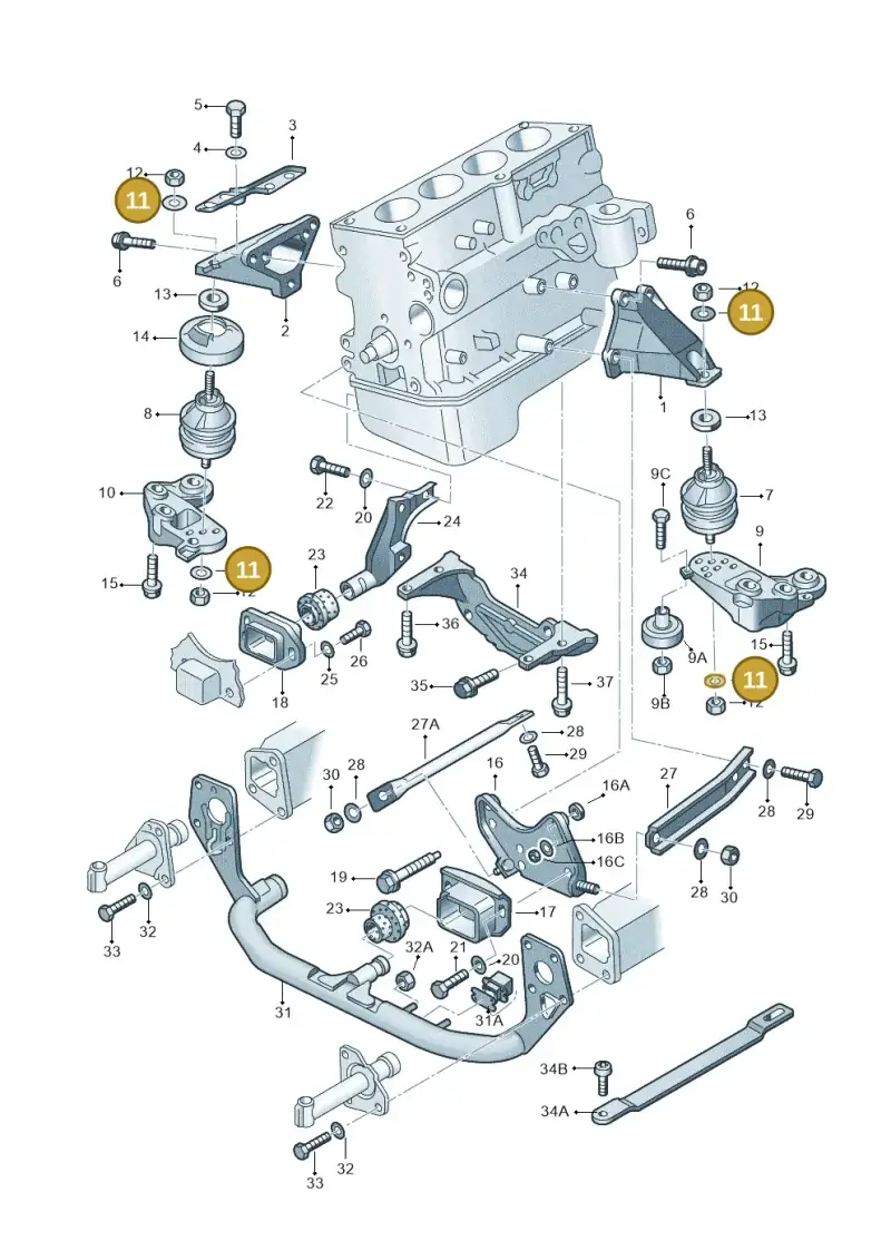 N90057703 — Skoda SUPERB                 02> (2001-) diagram 156199200, position 11