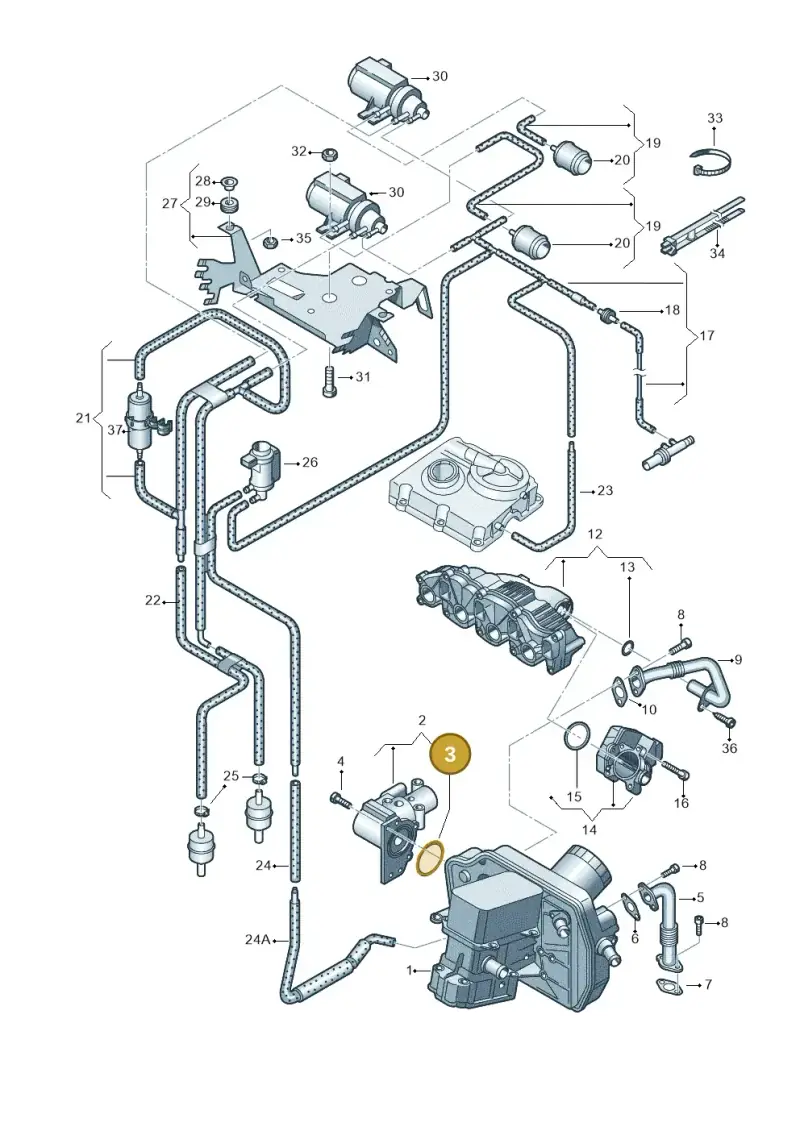 N90062702 — Volkswagen Caravelle (2015-2019) diagram 732131600, position 3