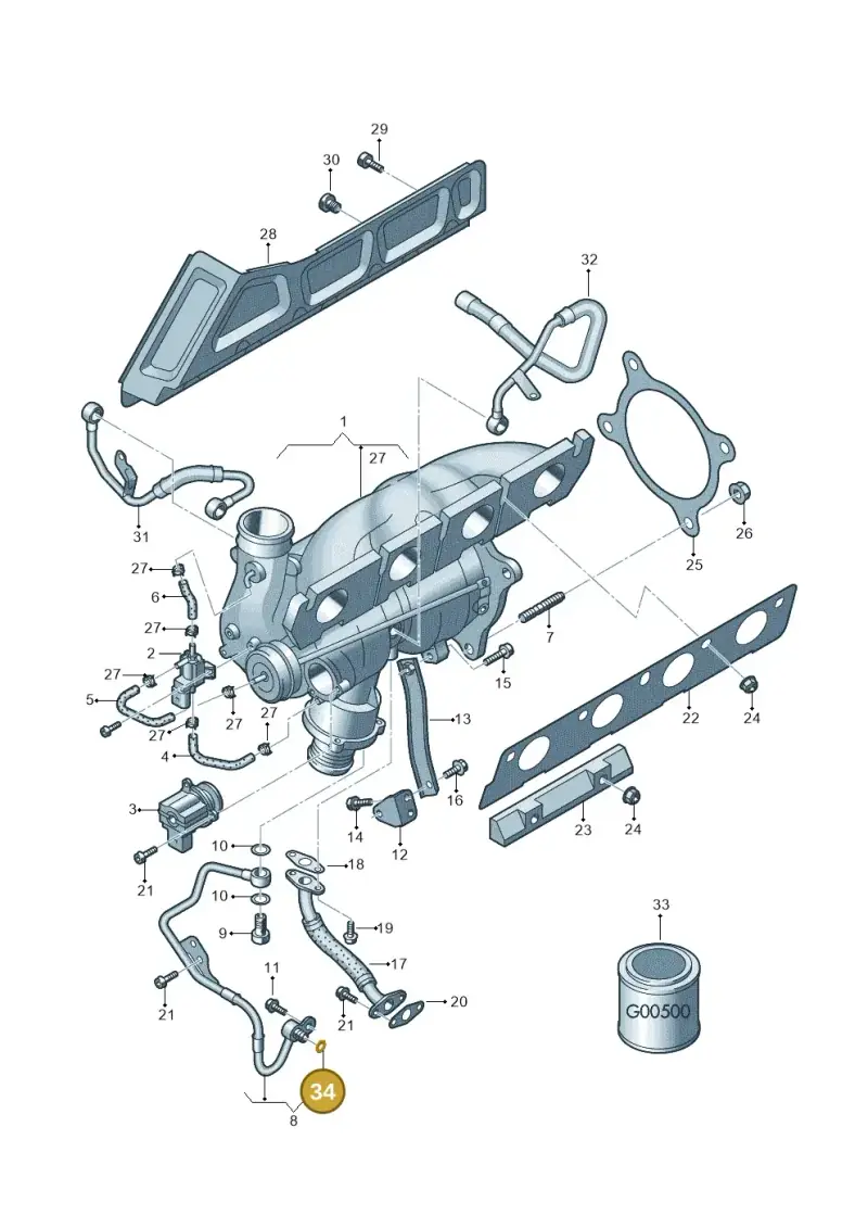 N90067202 — Volkswagen Amarok twin cab (2016-2022) diagram 647145600, position 34