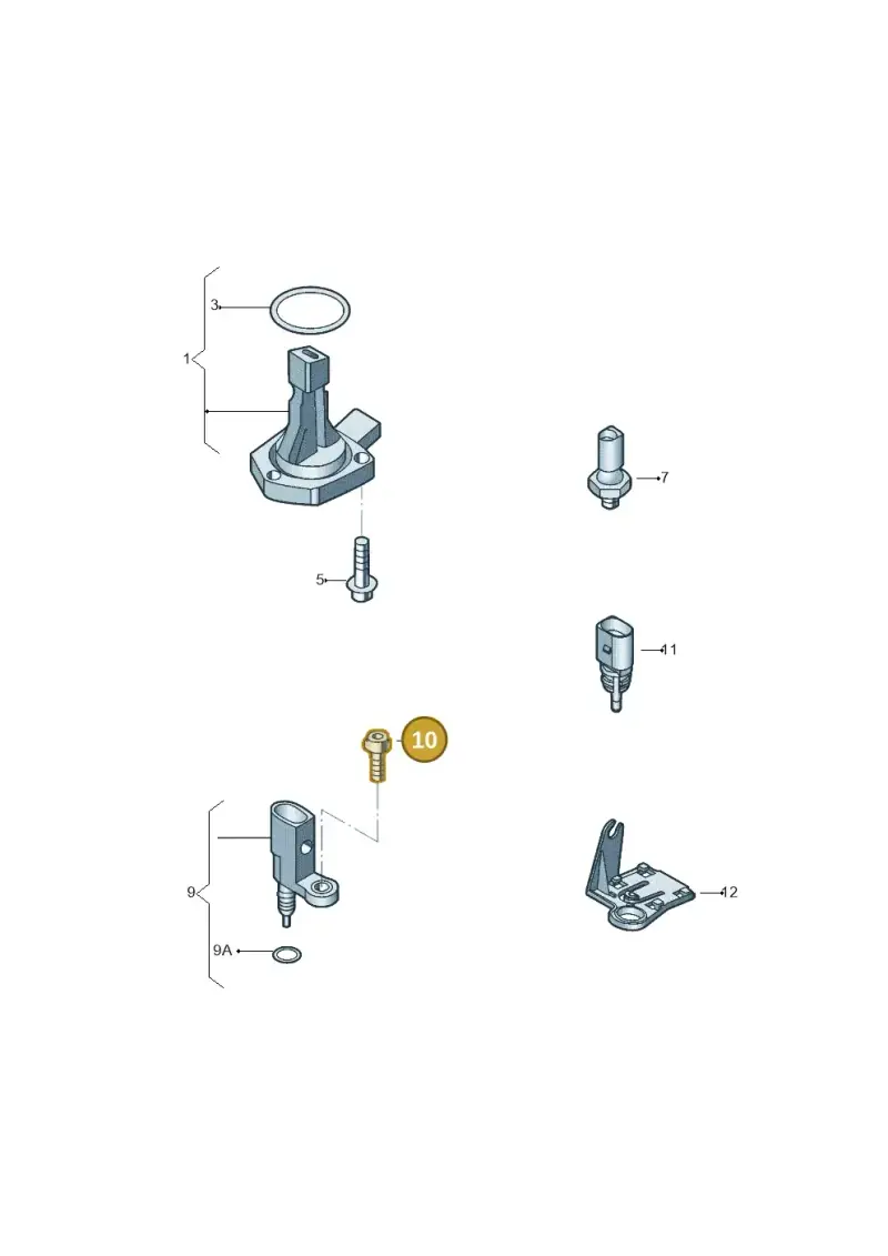N90071102 — Volkswagen Jetta (2014-2017) diagram 789919040, position 10