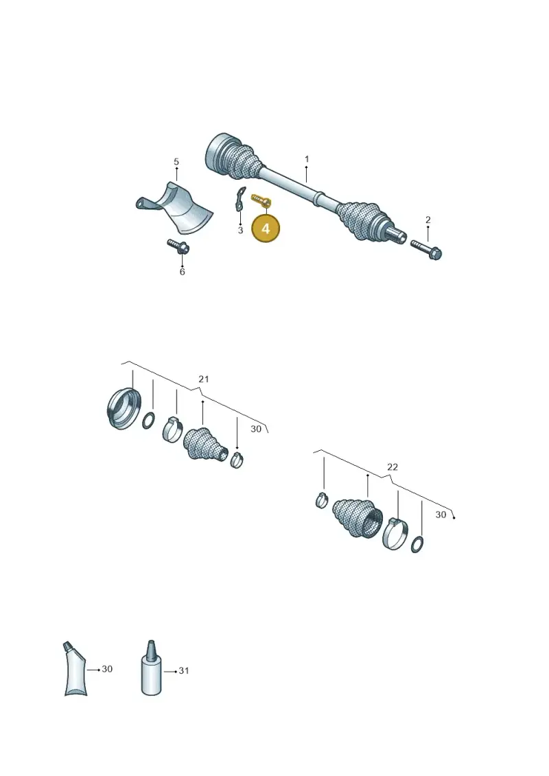 N90097204 — Volkswagen Touareg (2017-2023) diagram 439501010, position 4