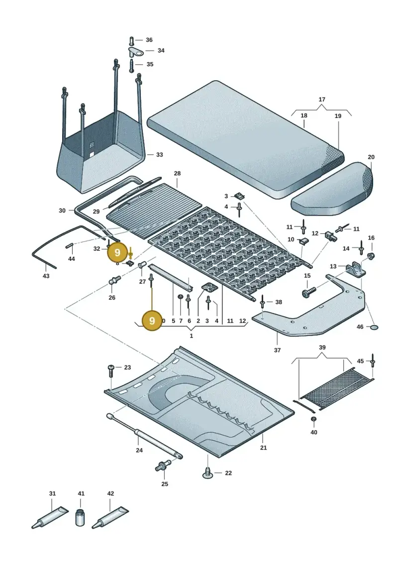 N90097802 — Volkswagen Multivan (2021-) diagram 7t0067060, position 9