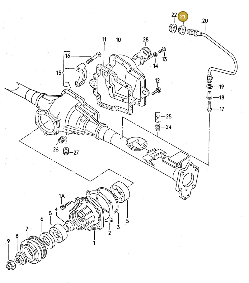 N90100401 — Volkswagen LT, LT 4x4 (28-55) (1989-1995) diagram 006058200, position 21