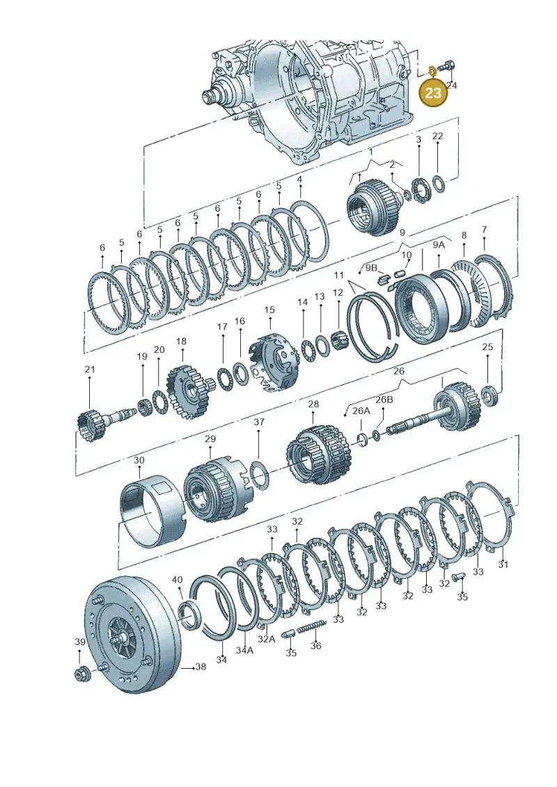 N90107604 — Volkswagen New Beetle             06> (2005-) diagram 220323500, position 23