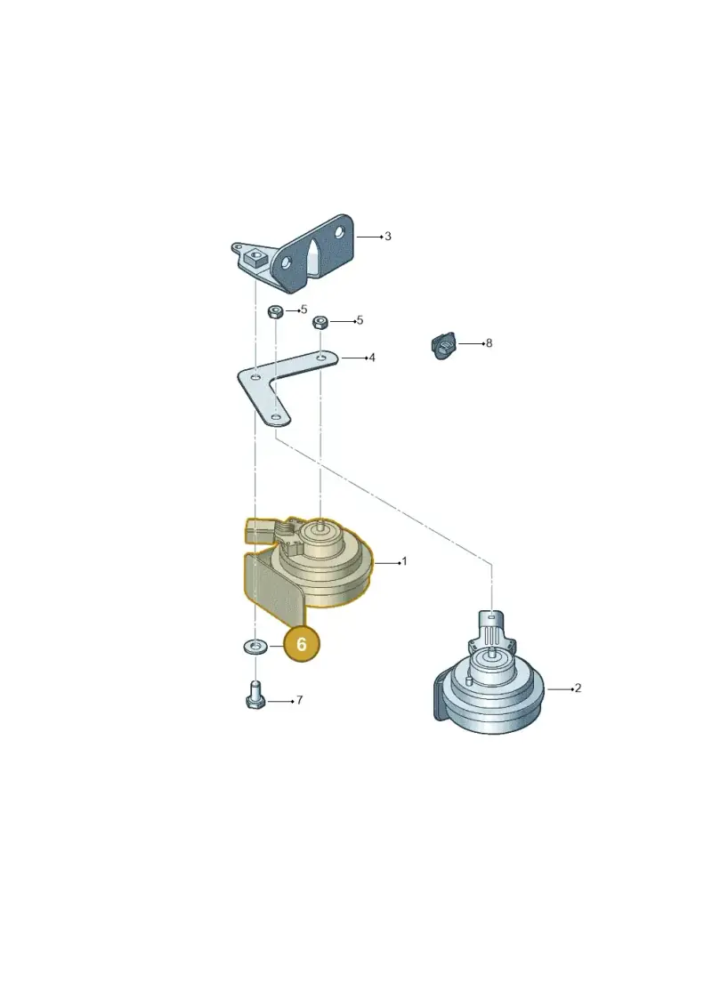 N90107604 — Volkswagen New Beetle Cabrio.     06> (2005-) diagram 467951000, position 6