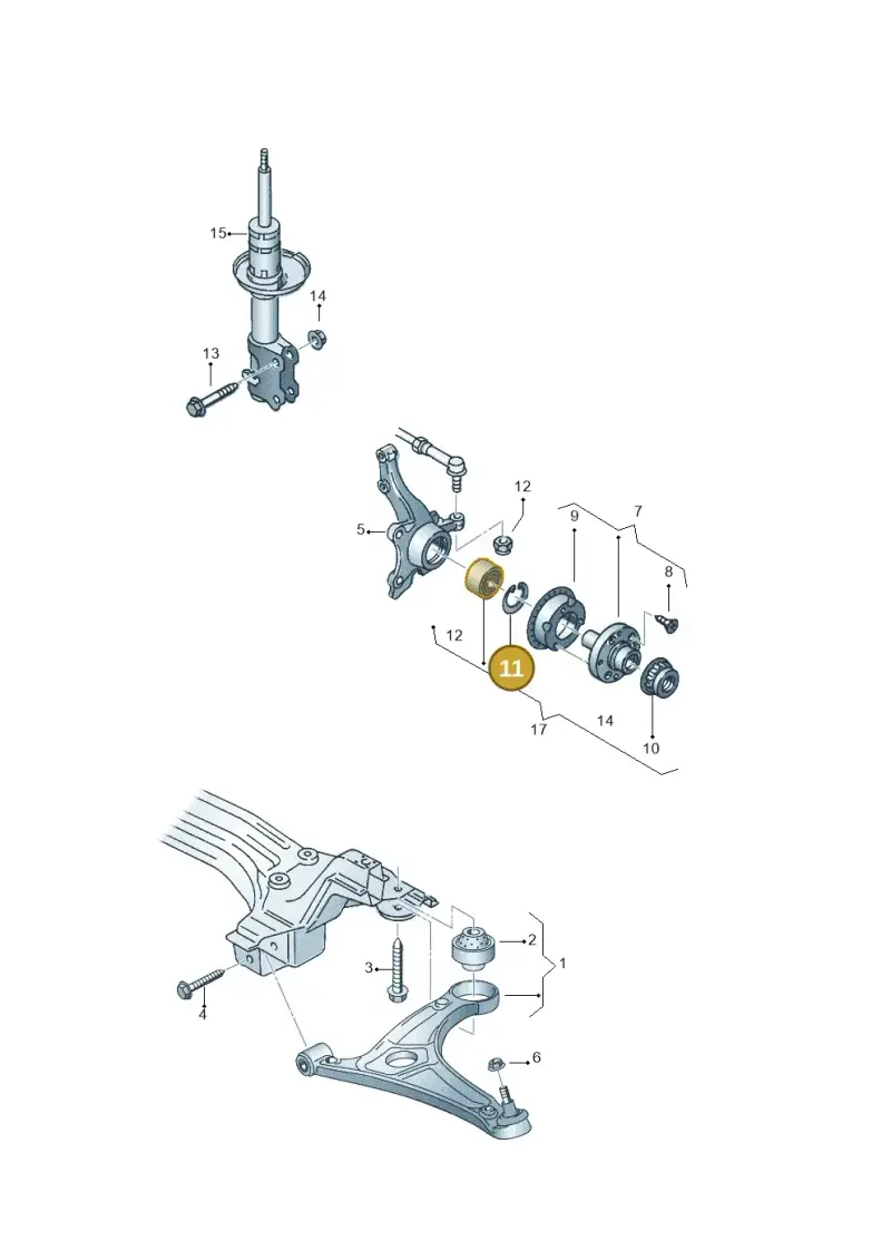 N90115201 — Volkswagen LUPO/3L TDI (2003-2005) diagram 441407040, position 11