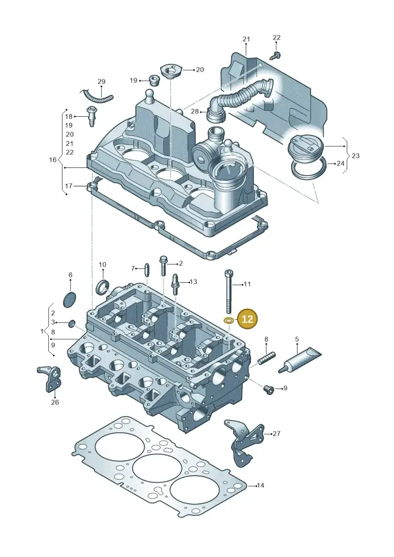N90115701 — Volkswagen Polo (2012-2014) diagram 672103450, position 12
