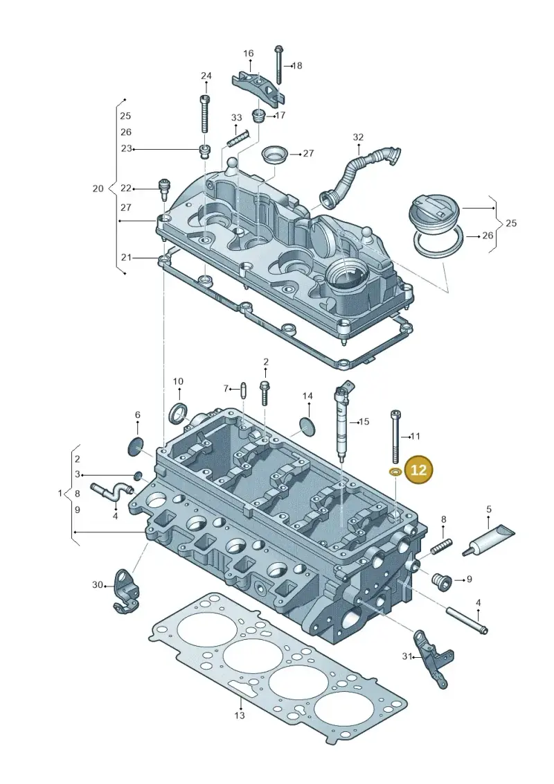 N90115701 — Volkswagen Amarok twin cab (2022-) diagram 749103600, position 12