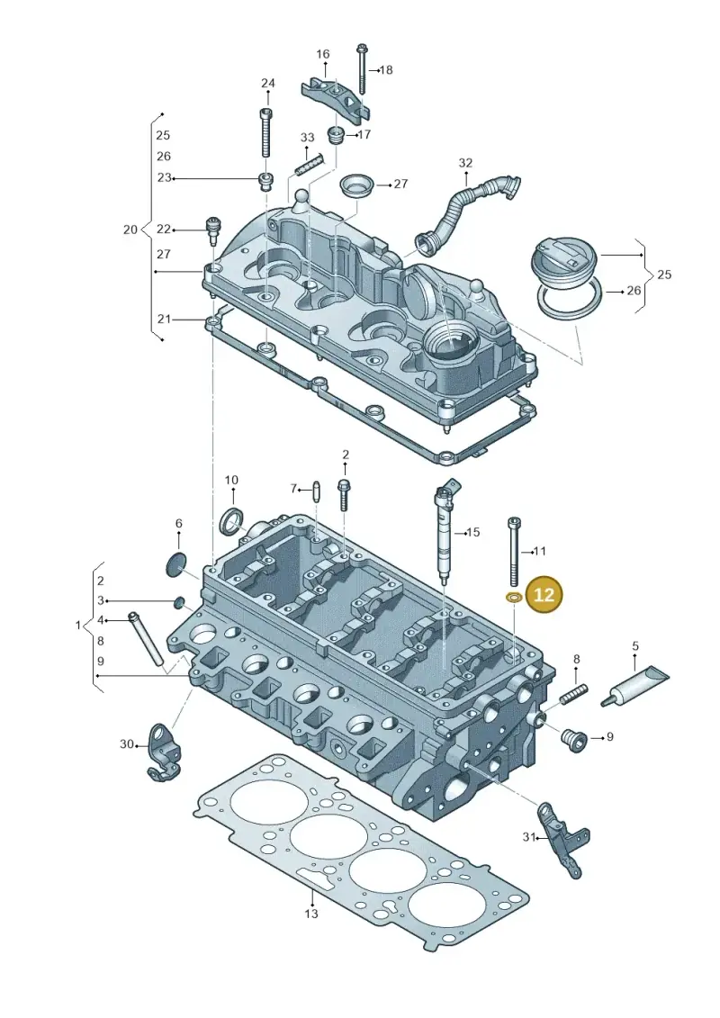 N90115701 — Volkswagen Amarok twin cab (2022-) diagram 749103500, position 12