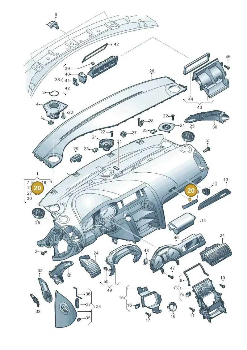 N90116202 — Audi Q7                07> (2006-) diagram 493857100, position 20