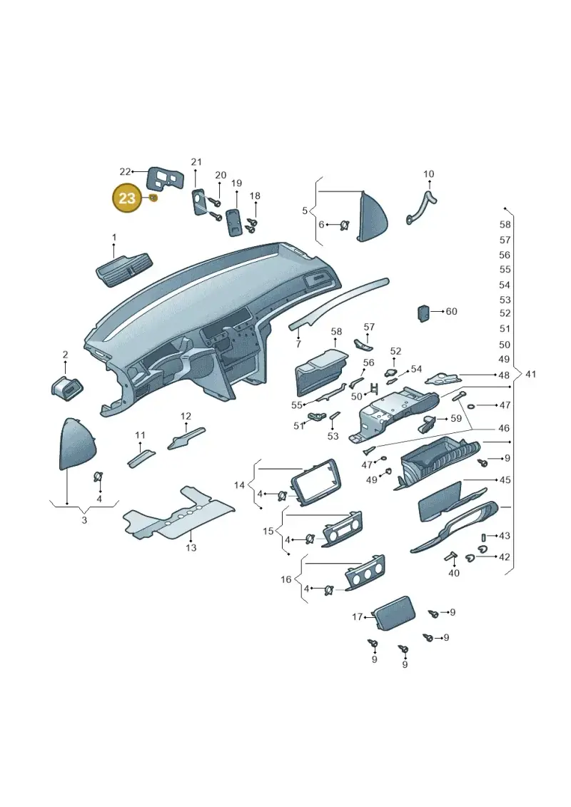 N90116202 — Skoda Superb (2013-2015) diagram 632857200, position 23