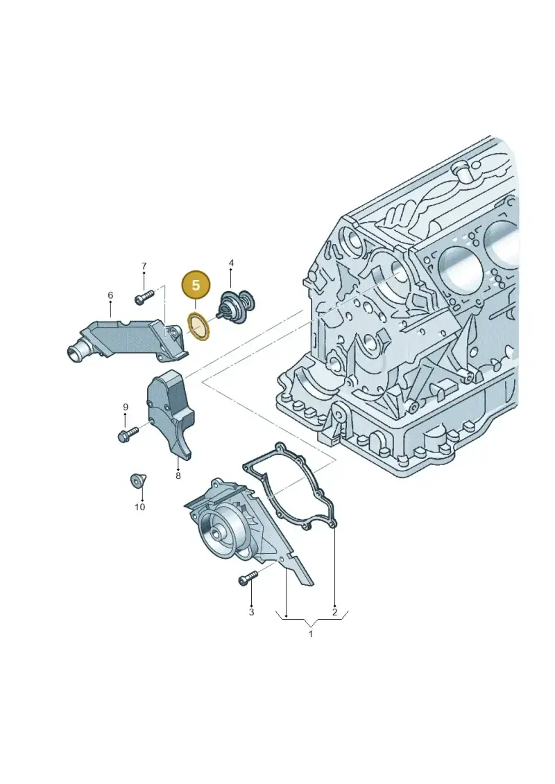 N90136802 — Volkswagen Phaeton 4motion (2010-2016) diagram 274121250, position 5