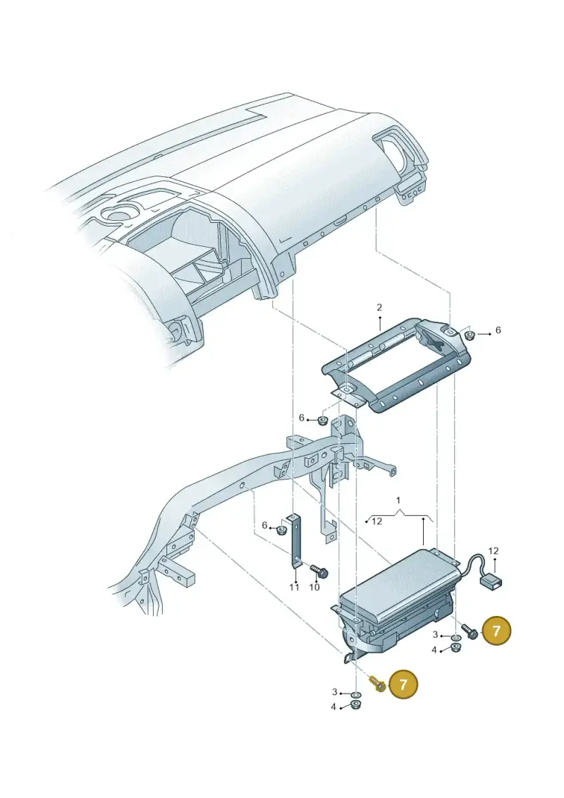 N90167104 — Volkswagen Touareg                08> (2007-) diagram 274880100, position 7