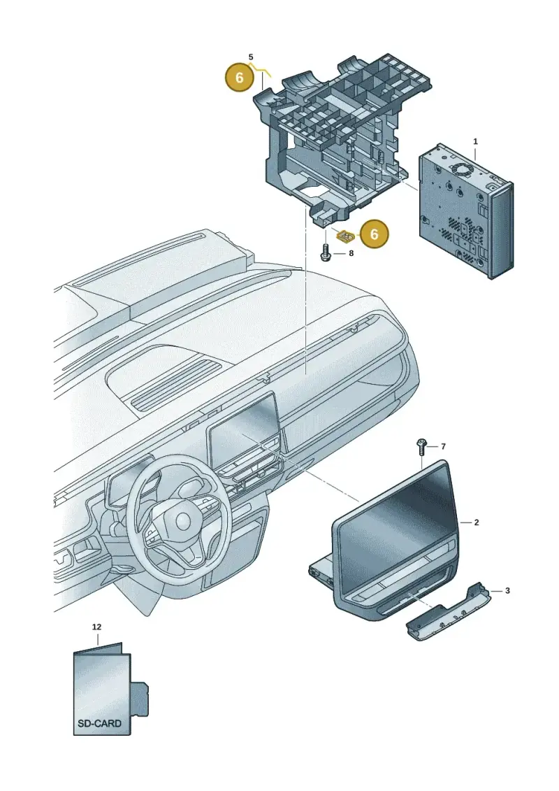 N90168604 — Volkswagen ID.Buzz (2022-) diagram 15a035100, position 6
