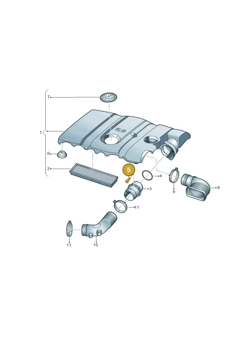 N90172004 — Volkswagen Beetle (2016-2019) diagram 649129900, position 5