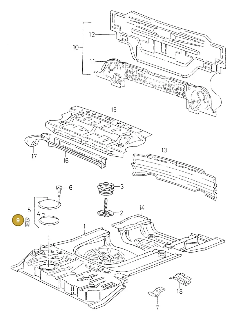 N90175701 — Volkswagen POLO CLASSIC           06> (2005-) diagram 138813100, position 9