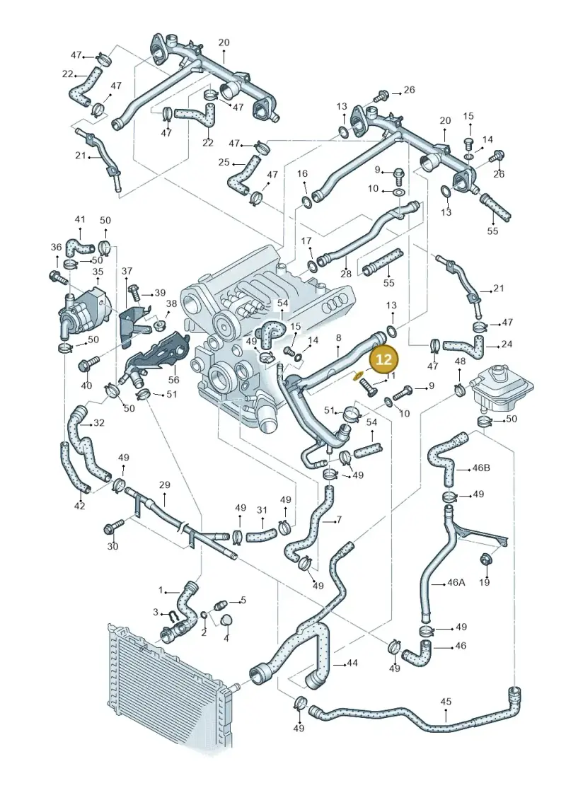 N90179103 — Skoda SUPERB                 02> (2001-) diagram 195121610, position 12