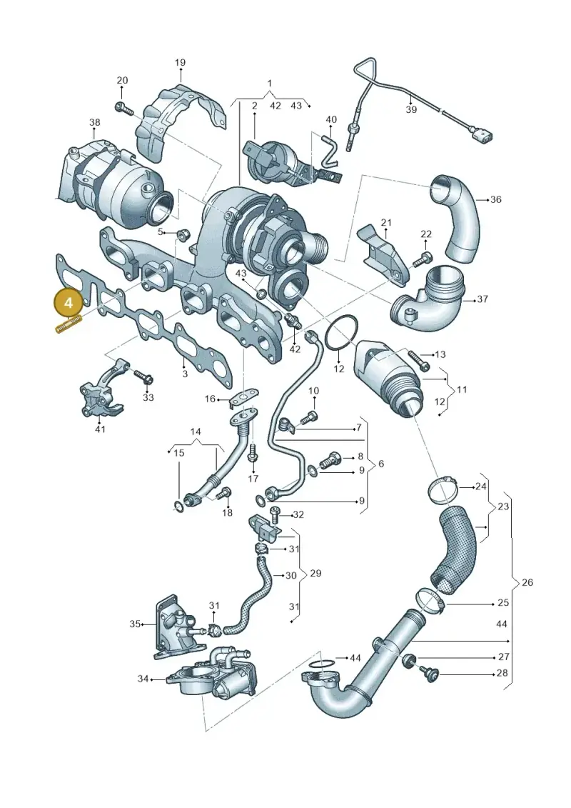 N90188902 — Volkswagen Tiguan 2.0 (2023-) diagram 746145600, position 4