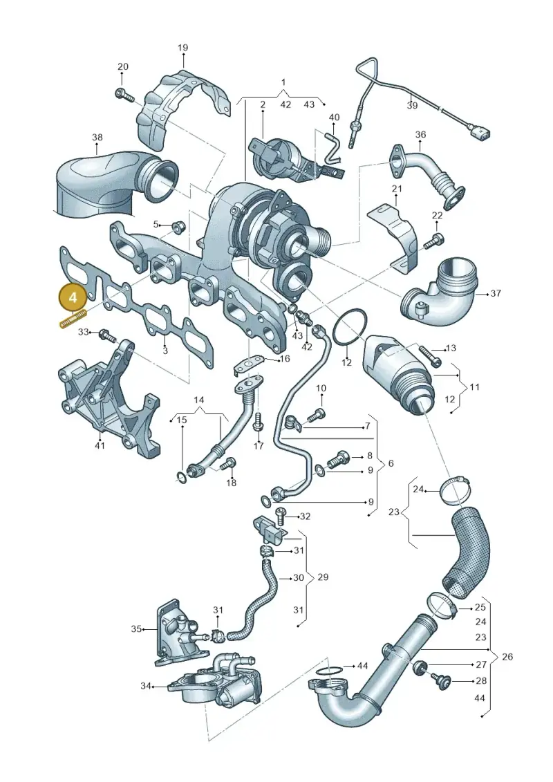 N90188902 — Volkswagen Caddy Maxi Kombi (2020-2024) diagram 746145630, position 4