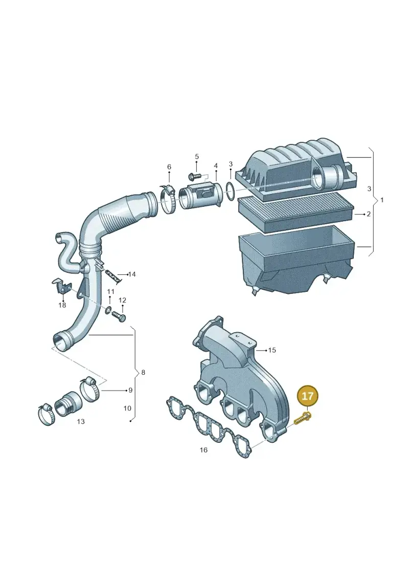 N90200604 — Volkswagen Sharan (2008-2010) diagram 406129050, position 17