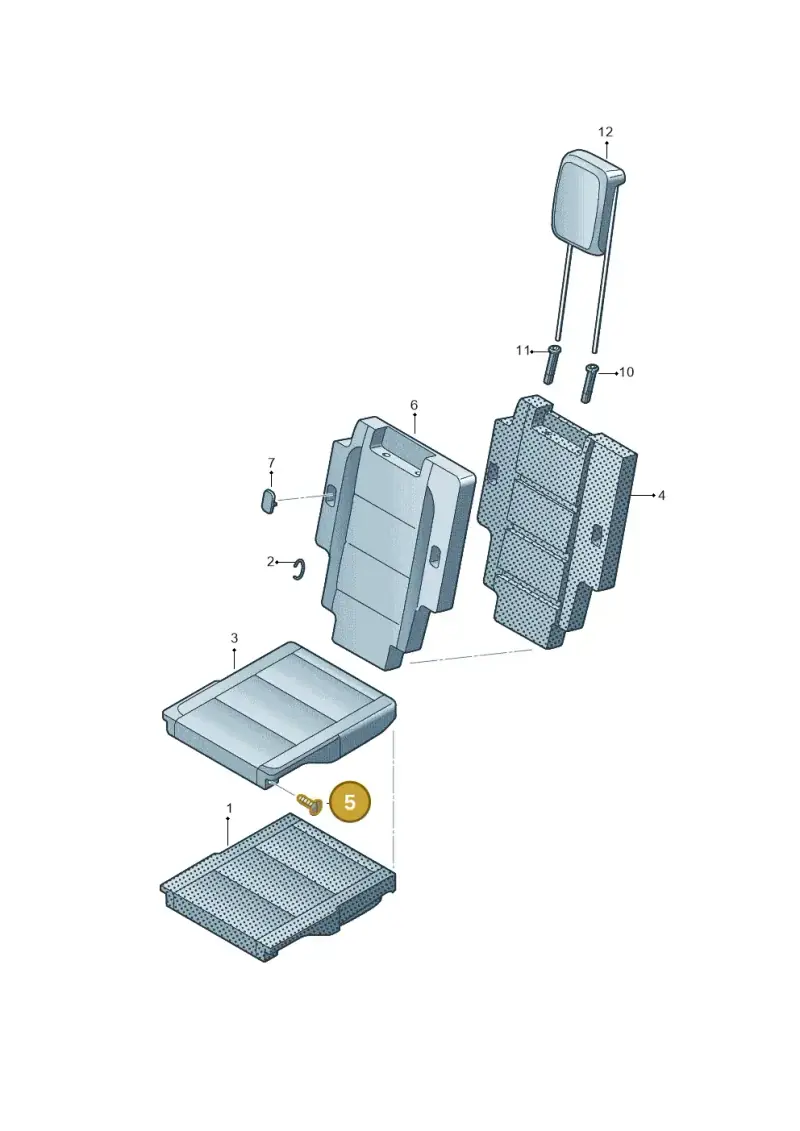 N90201601 — Volkswagen Caddy Maxi Kombi (2020-2024) diagram 869885300, position 5