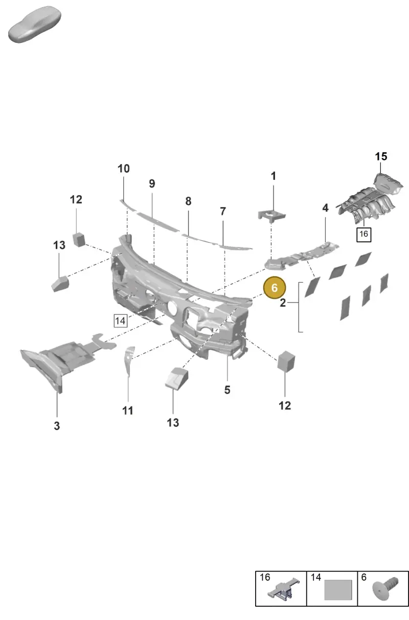 N90201601 — Porsche Panamera (2020-2023) diagram p58807720, position 6