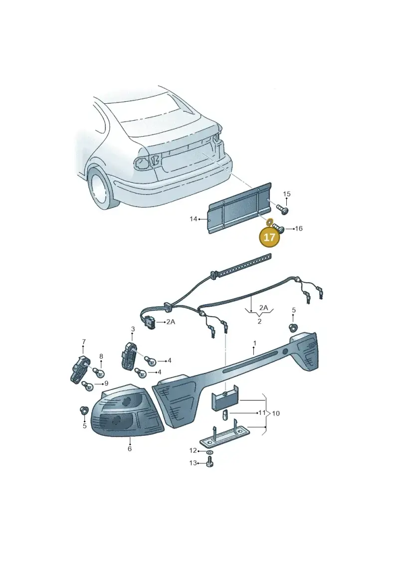 N90205604 — SEAT TOLEDO/LEON/LEON-4 (2001-2006) diagram 205945000, position 17