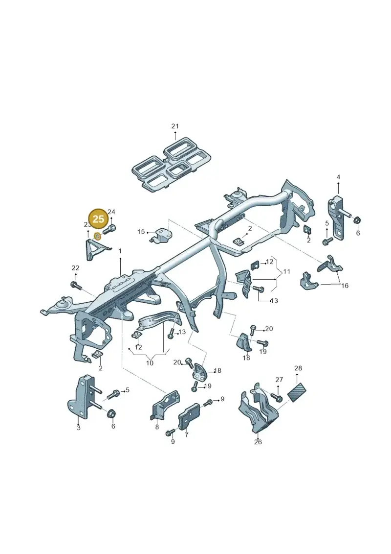 N90205604 — Audi A6 2.7 TDI (2008-2011) diagram 448857000, position 25