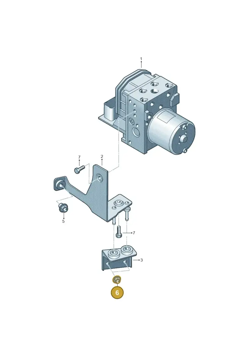 N90226404 — Volkswagen Polo (2011-2014) diagram 253614100, position 6