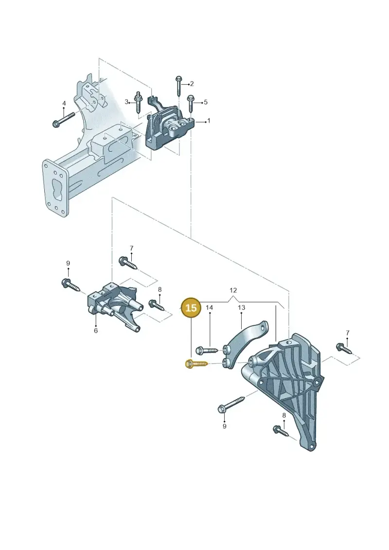 N90232201 — Volkswagen Tiguan 2.0 4Motion (2017-2024) diagram 833199110, position 15