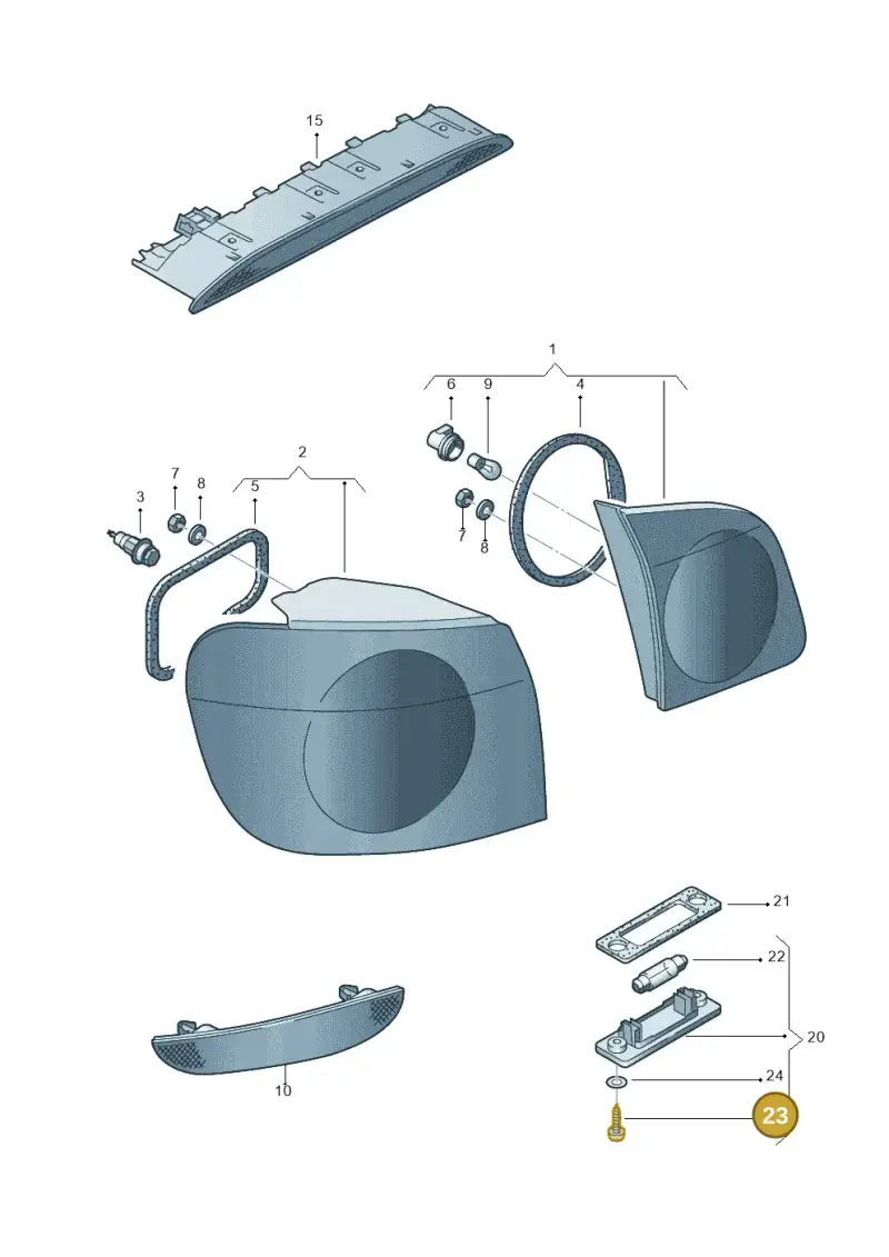 N90235701 — Volkswagen GOLF PLUS              05> (2005-) diagram 459945000, position 23