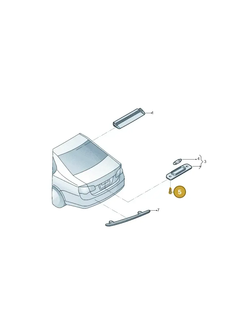 N90235701 — Volkswagen Jetta (2008-2011) diagram 462945100, position 5