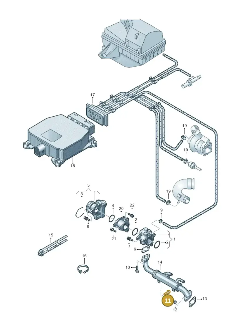 N90242804 — Volkswagen Polo (2008-2009) diagram 253131100, position 11